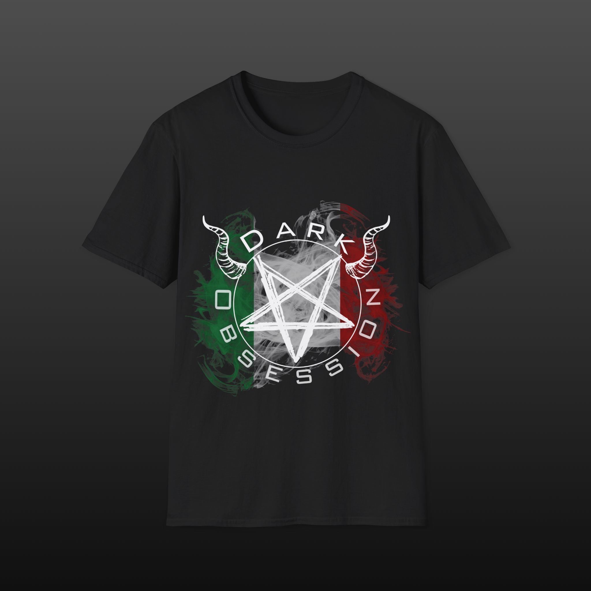 Dark Obsession T-Shirt – mit Italienischer Flagge