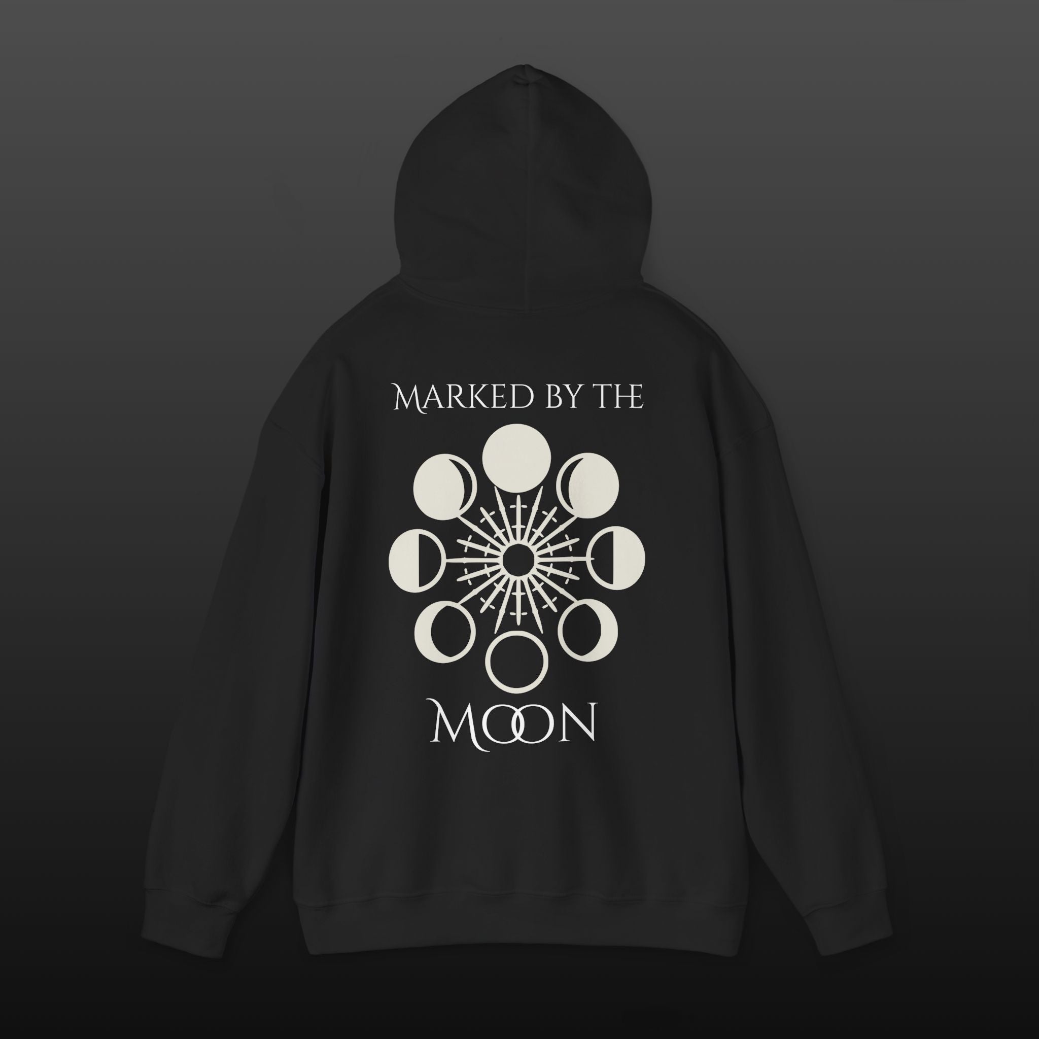 Mondphasen Hoodie — "Marked by the Moon"