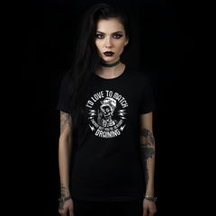 I'd Love to Match T-Shirt — Funny Vampire Energy Draining Tee