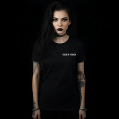 Origin of Feminism Lilith Shirt - Gothic Feminist T-Shirt Detail Herren