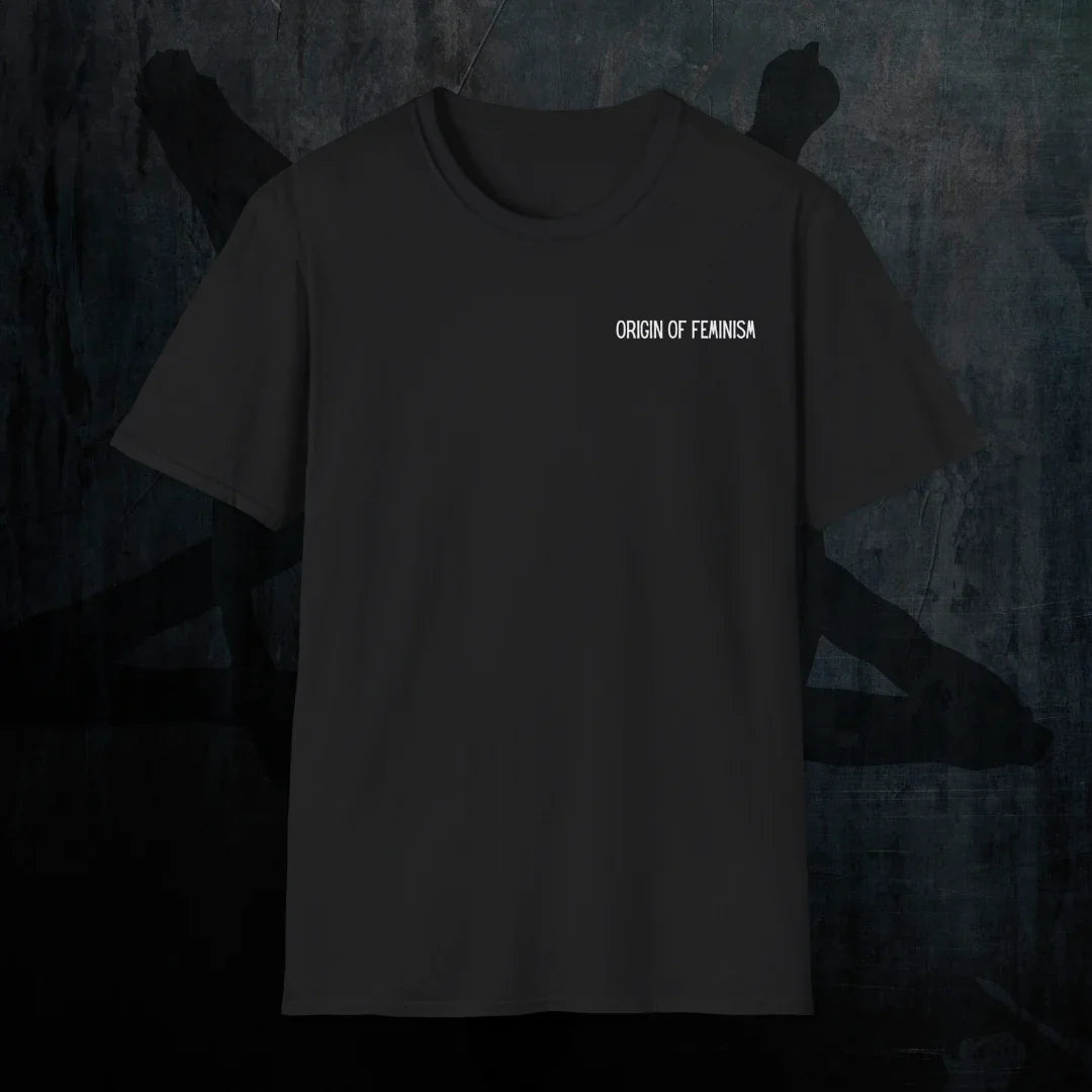 Lilith Origin of Feminism T-Shirt - Gothic Occult Graphic Tee Closeup