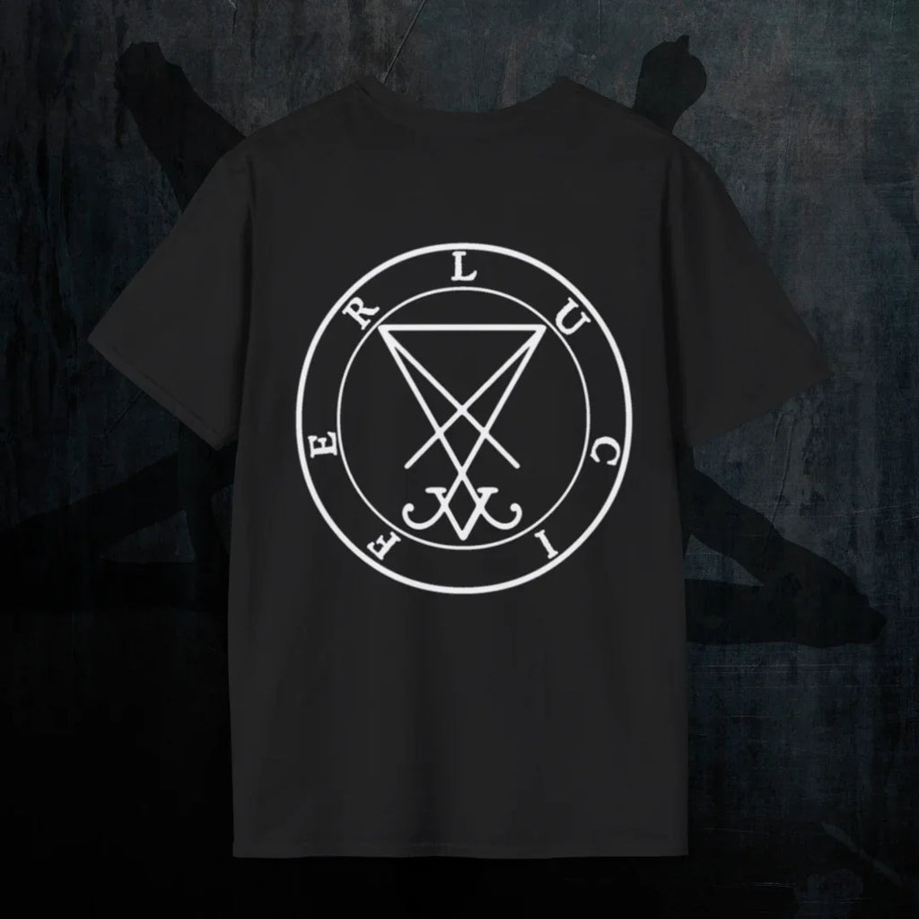Deadly Sin of Vanity Occult Sigil T-Shirt - Lucifer Demonology Tee Damen
