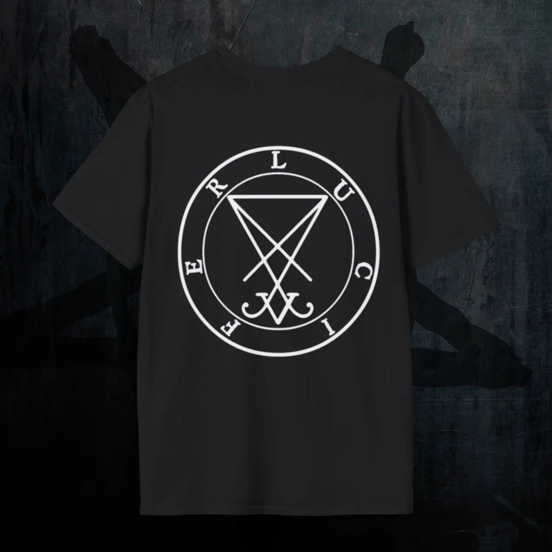 Deadly Sin of Vanity Occult Sigil T-Shirt - Lucifer Demonology Tee Damen