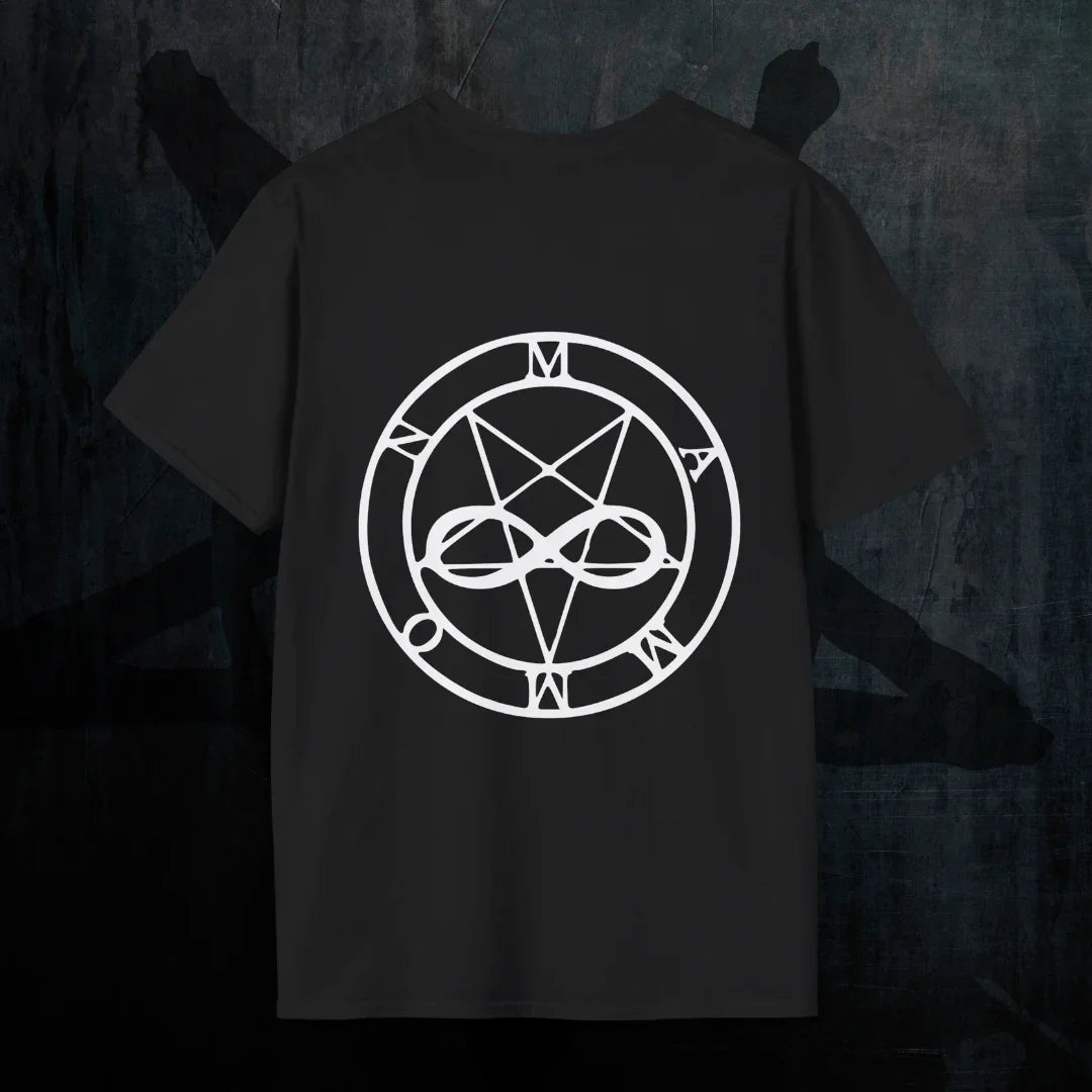 Mammon Greed T-Shirt Back Sigil - Gothic Demonology Tee Rückenansicht Herren