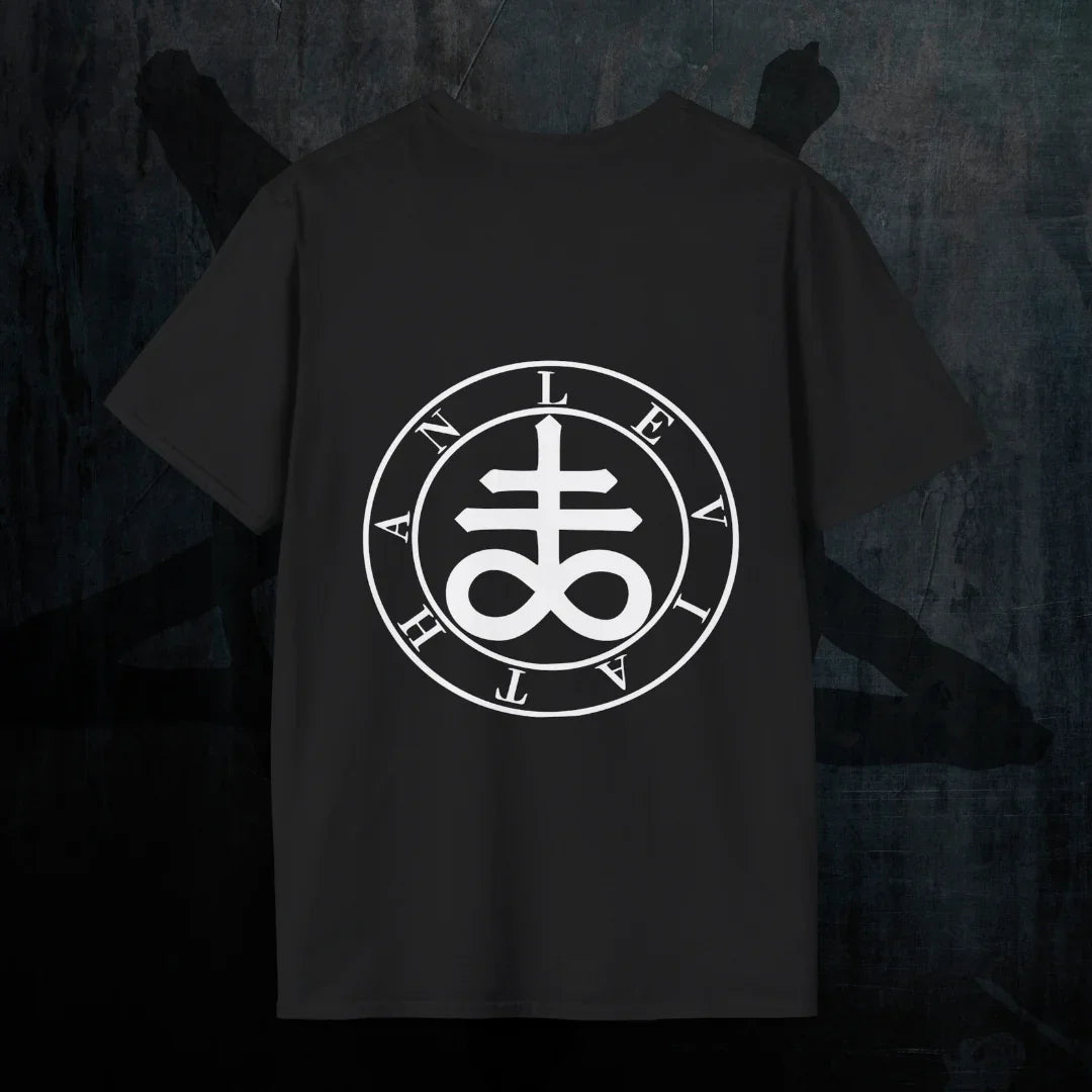 Leviathan Envy T-Shirt Back Sigil - Gothic Demonology Tee Rückenansicht Herren