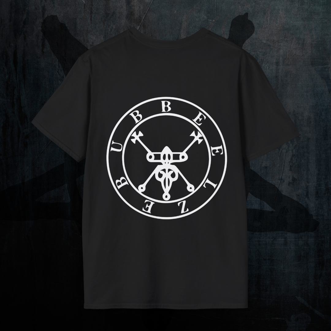 Beelzebub Gluttony T-Shirt Back Sigil - Gothic Demonology Tee Rückenansicht Herren