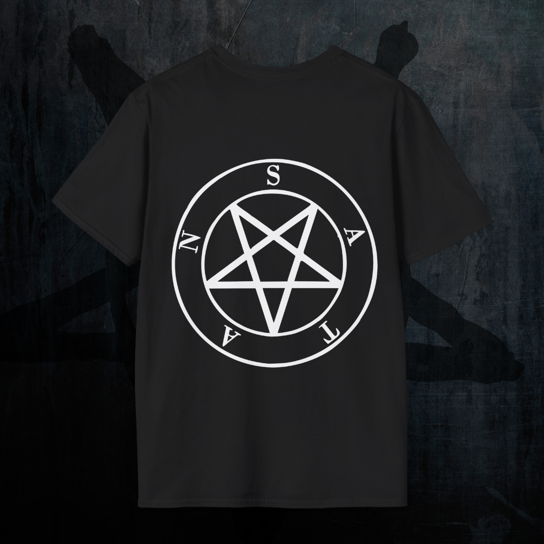 Satan Wrath T-Shirt Back Sigil - Gothic Demonology Tee Rückenansicht Herren