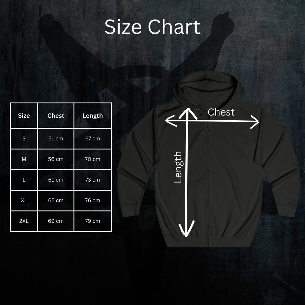 Dark Obsession Kaputzenjacke — Backprint