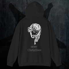 Christmas Jesus Head Hoodie — "Merry Christless"