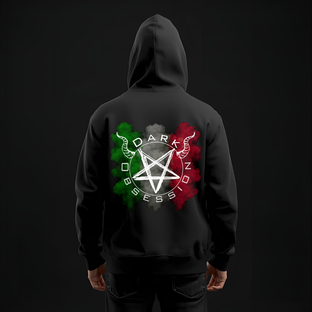 Dark Obsession Hoodie – Italian Flag Backprint