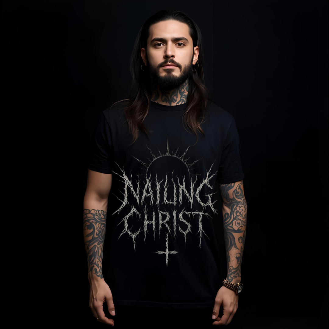 Black Metal "Nailing Christ" —  Band Logo T-Shirt