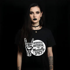 Introverted, Antisocial and Mentally Spicy T-Shirt
