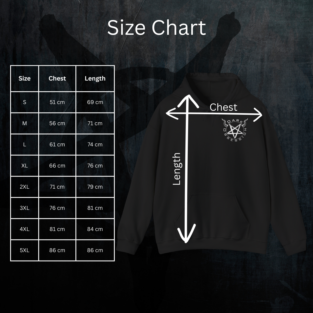 Black Metal Hoodie Zipper — "No Gods" Kapuzenjacke mit betenden Händen (Viva Blasphemy)