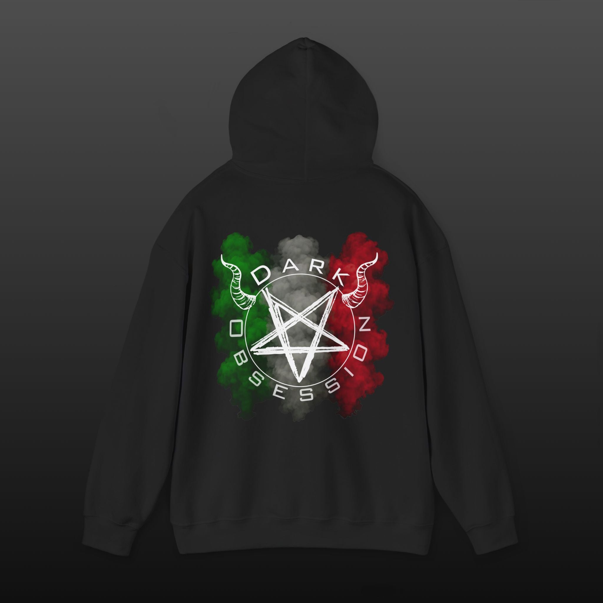 Dark Obsession Hoodie – Italian Flag Backprint