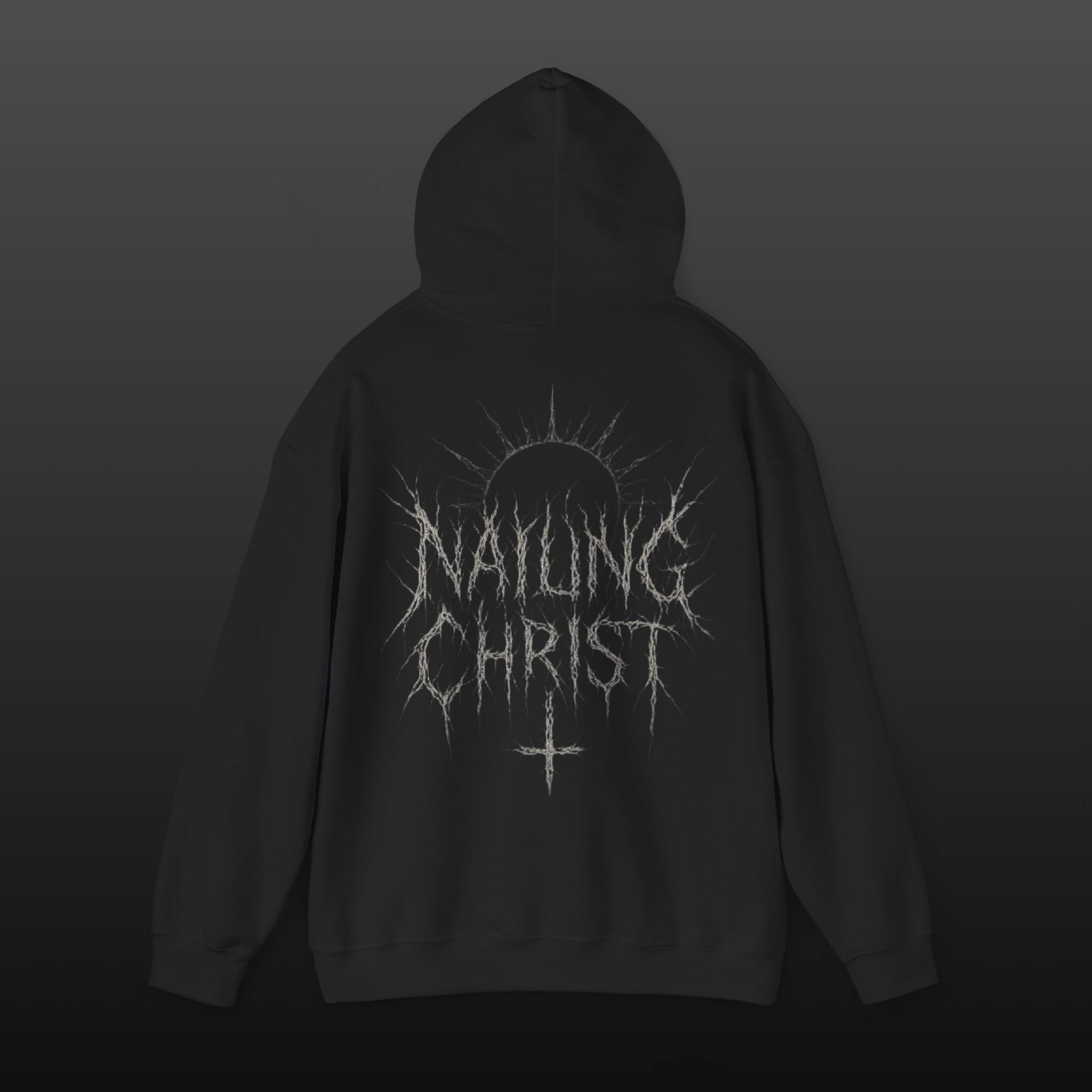 Black Metal "Nailing Christ" —  Band Logo Hoodie