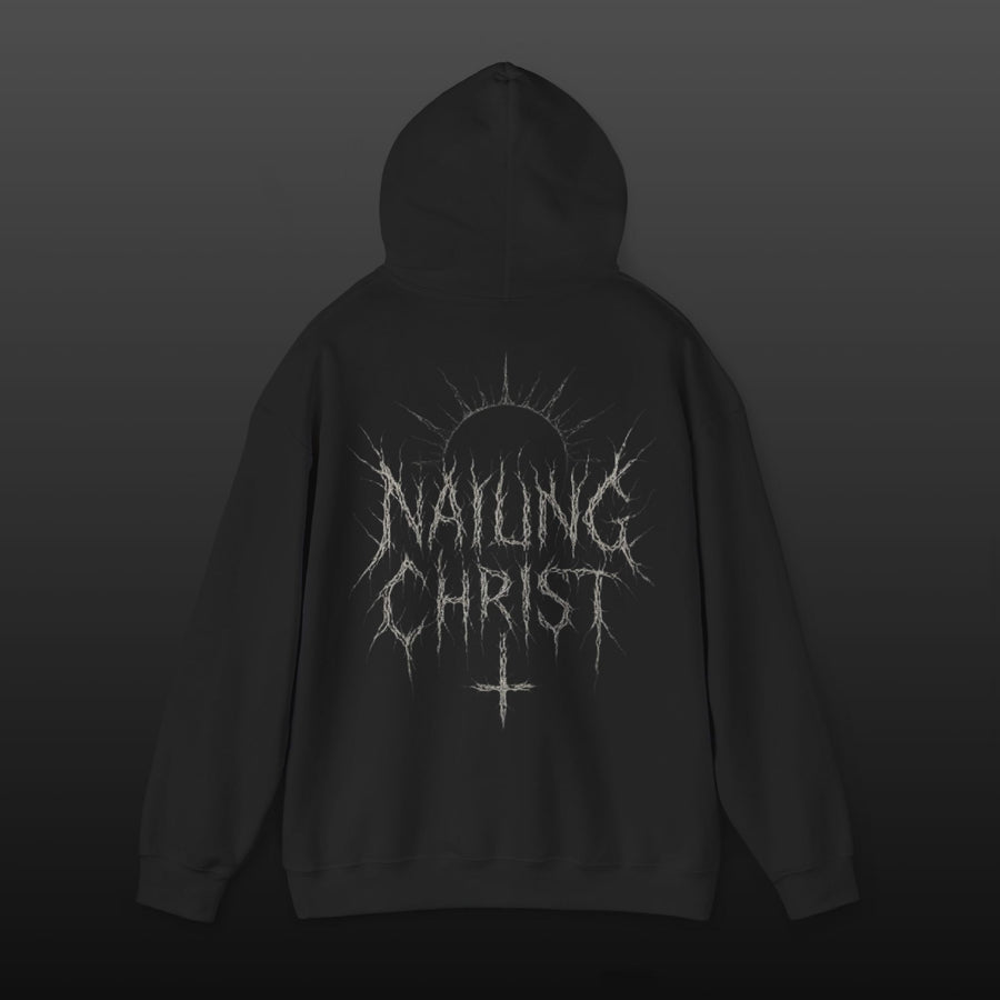 Black Metal "Nailing Christ" —  Band Logo Hoodie