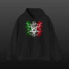 Dark Obsession Hoodie mit italienischer Flagge – Frontprint