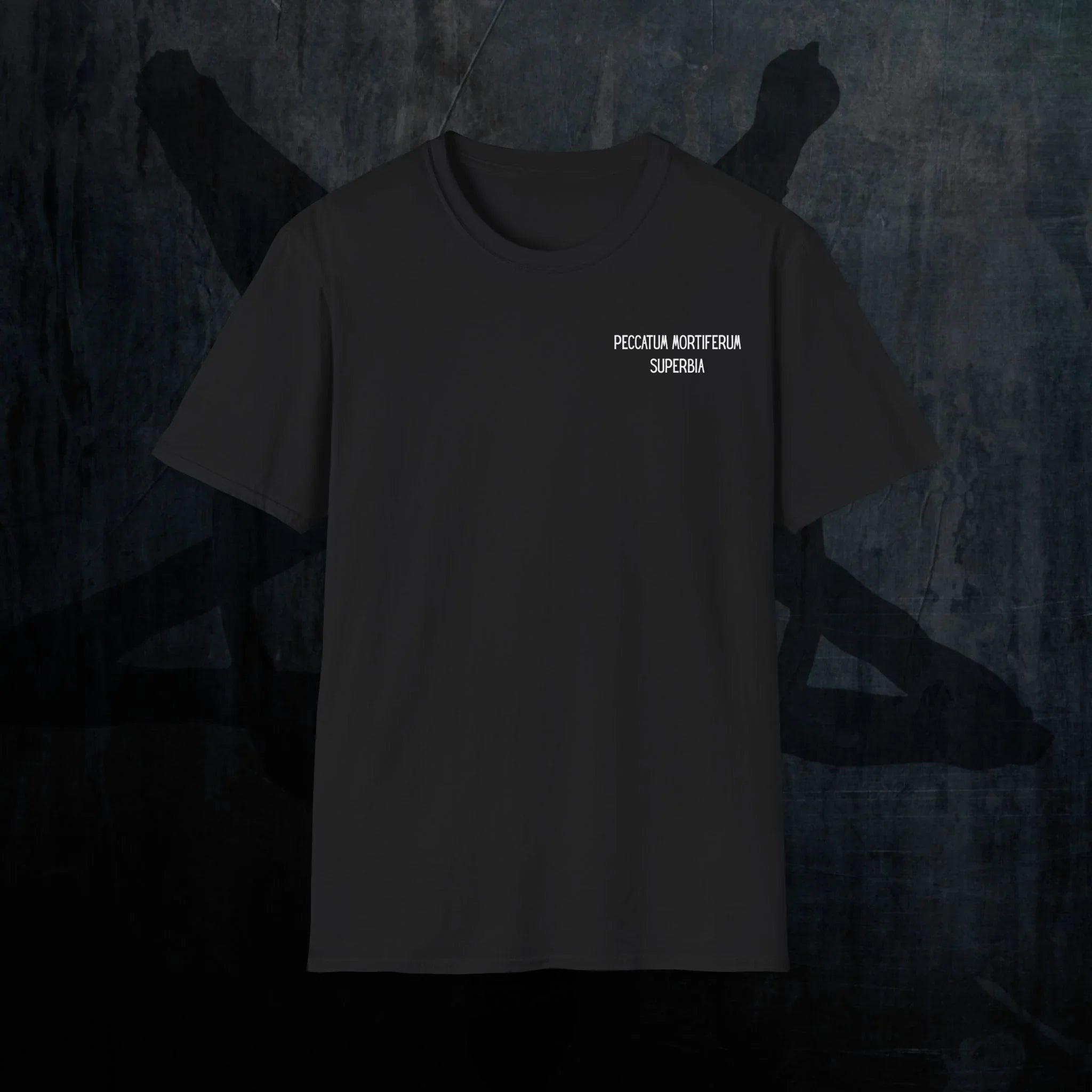 Deadly Sin of Vanity Lucifer Shirt - Satanic Occult T-Shirt Detail